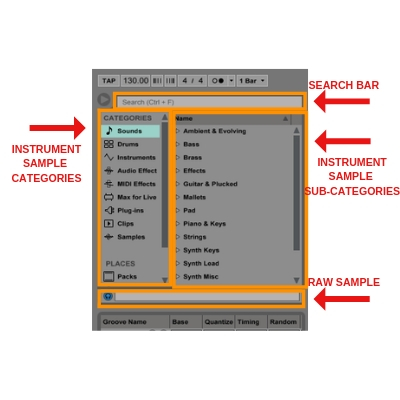 ableton live browser feature
