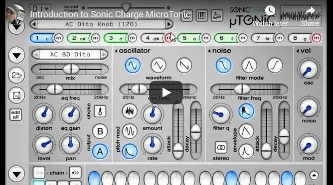 sonic charge microtonic example