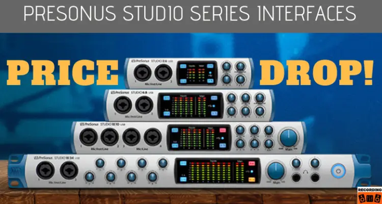 PreSonus Studio Series Audio Interfaces: 25% Price Drop