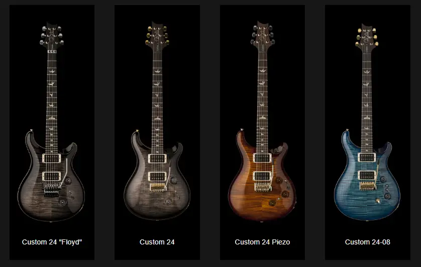 types of PRS guitars