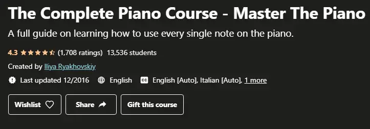 The Complete Piano Course