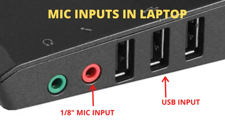 laptop mic input