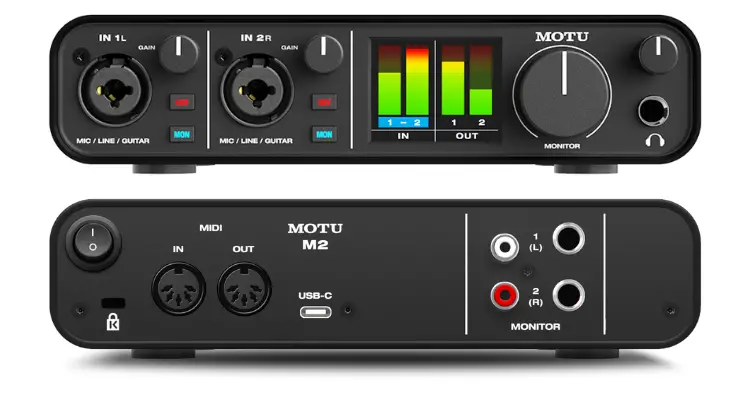 motu m2 streaming audio interface