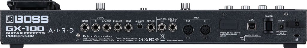 boss gx-100 inputs and outputs