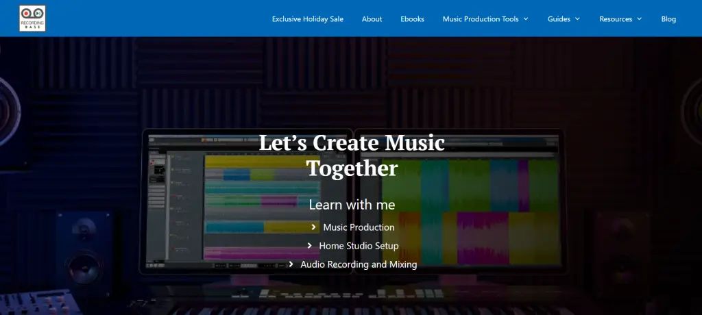Music band homepage