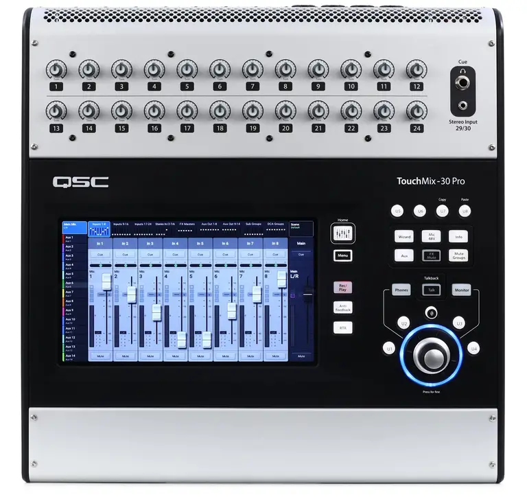 QSC TouchMix-30 digital mixer for churches
