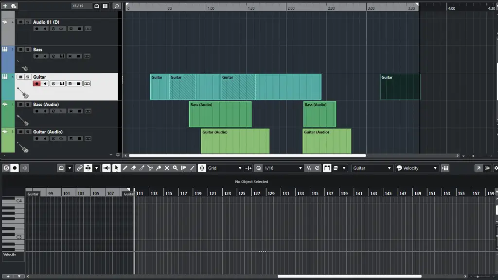 Cubase midi editing