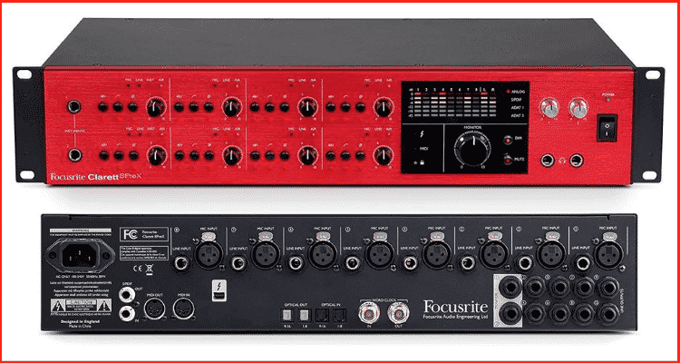 Focusrite Clarett 8PreX Thunderbolt audio interface