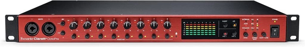 Focusrite Clarett+ OctoPre preamp