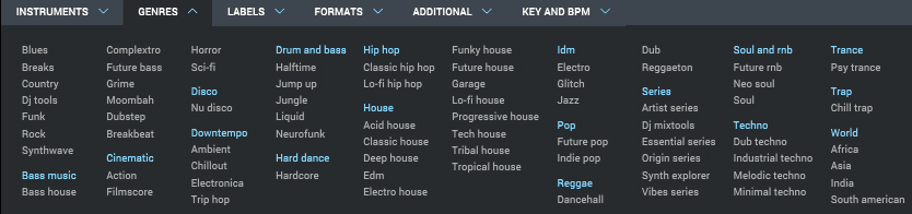 loopcloud 5 genre