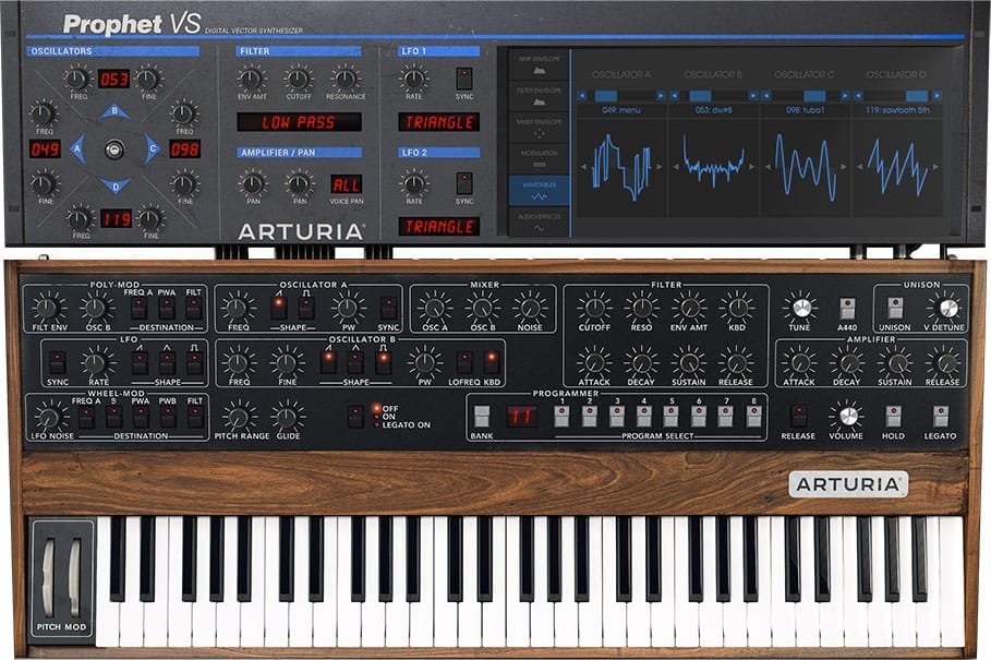 Prophet-v-software DAW synth