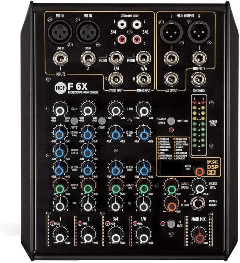 RCF F 6X live mixer