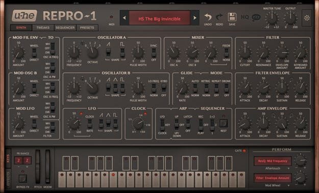 Repro synthesizer plugin