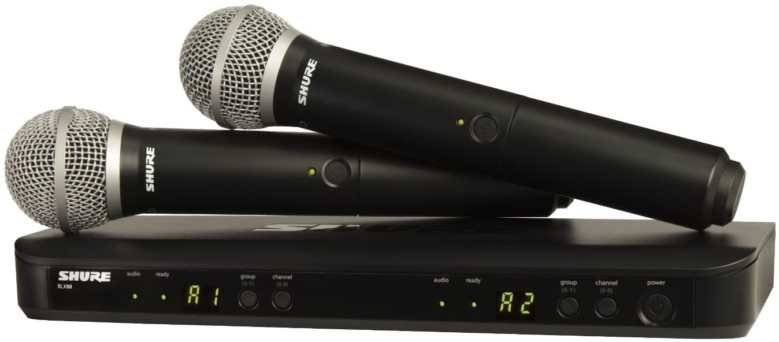 Shure BLX288-PG58 handheld mic