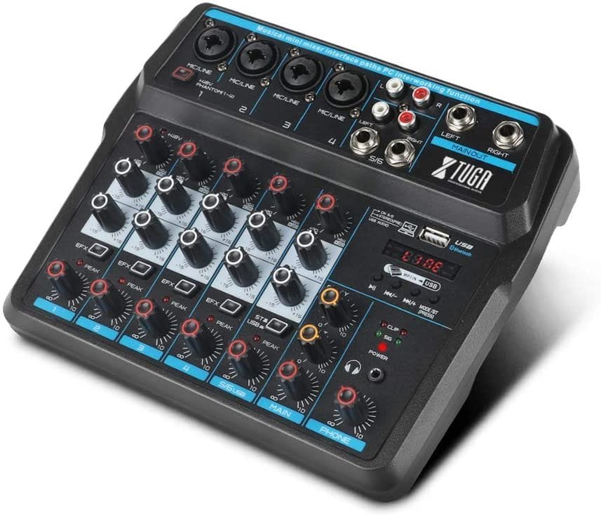 XTUGA AM6 Audio Mixer 