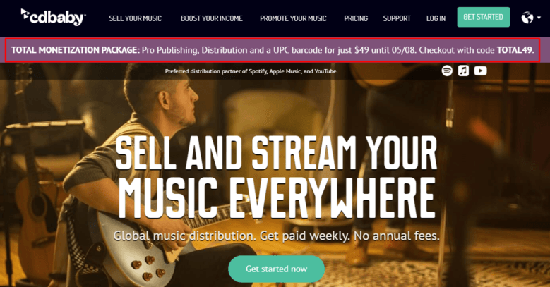cd baby spotify