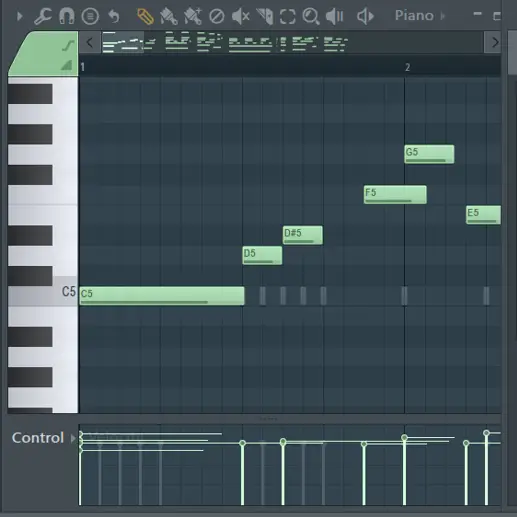 fl studio piano roll