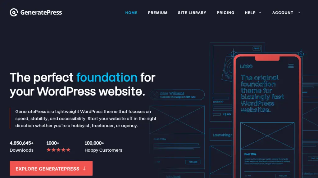 generatepress theme