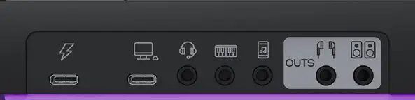 mackie m caster inputs and outputs