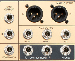 output mixing console